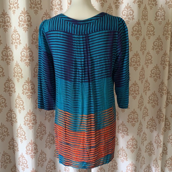 Plenty by Tracy Reese hi-lo striped tunic M - Picture 5 of 10